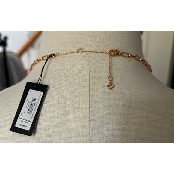 Kate Spade Gold 17 Inch Chain Necklace With "C" Pendant  NWT - Picture 4 of 8